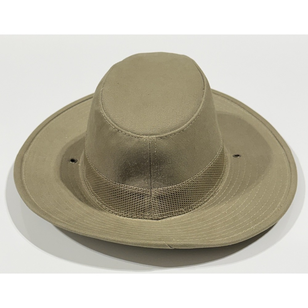 DOBBS - Safari Master Hat - 100% Cotton - Olive Khaki - Size Large - Picture 4 of 7
